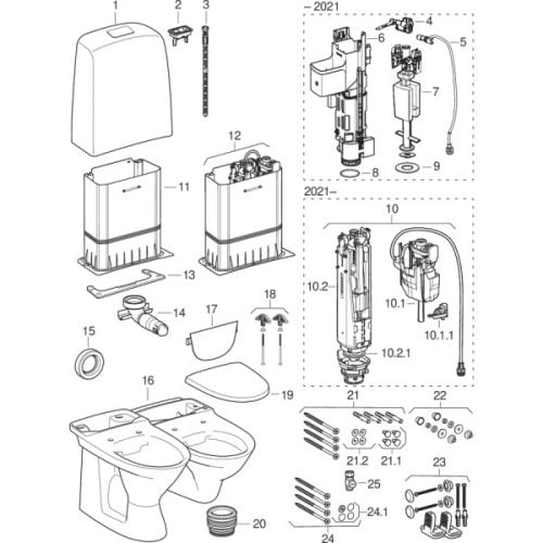 Varahlutir í Gólfsalerni