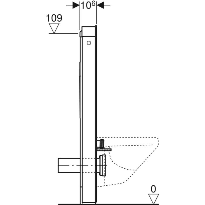GEBERIT MONOLITH PLUS wc kassi 114cm HVÍTT - Image 3